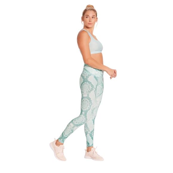 Niyama Sol Womens S Python Barefoot Leggings in Mint - Picture 1 of 8
